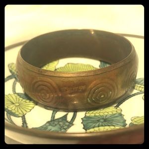 Vintage brass bangle bracelet